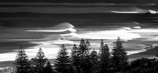 Mount Maunganui looking down Papamoa Beach, Bay of Plenty